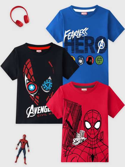 YK Marvel Boys Cotton
                    Tshirts