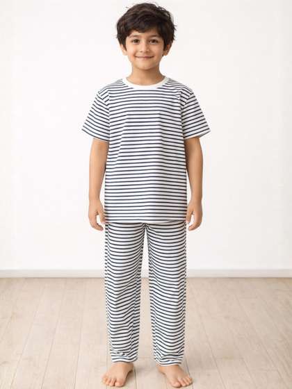 Anthrilo Boys Striped
                    Night suit