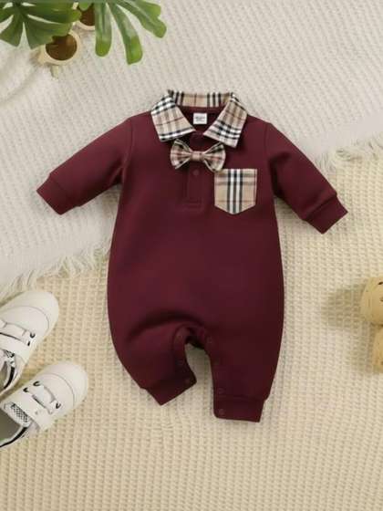 POOJATEX Kids Polo
                    Collar Cotton Romper