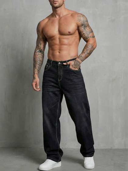 MAAHIT Men Mid-Rise
                        Light Fade Jeans