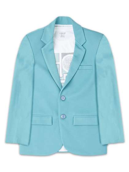CAVIO Boys Pure Cotton
                    Single-Breasted Blazers & T-Shirt