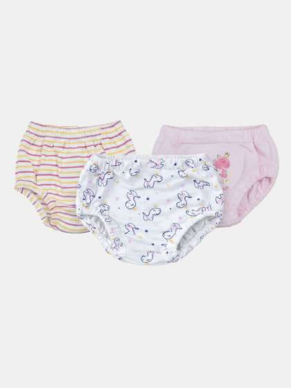 Bodycare Girls Pack of
                      3 Printed Assorted Cotton Blend Fashion