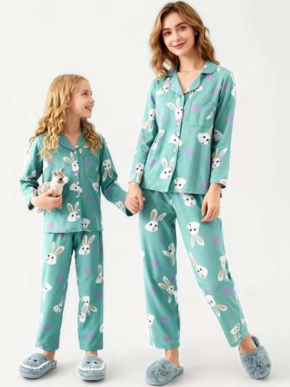 Trendyol Girls Printed
                    Maxi Nightdress