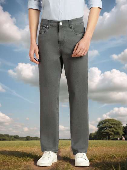 Thomas Scott Men
                        Smart Straight Fit Mid-Rise Stretchable Jeans