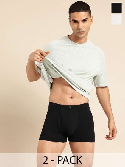 United Colors of
                        Benetton Men Pack Of 2 Pure Cotton Trunks