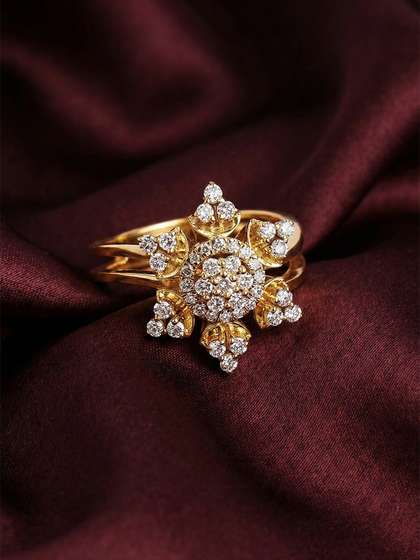 MAEJOY Chamomile Lab
                      grown diamond 92.5 Sterling Silver 18KT Gold
                      plated ring