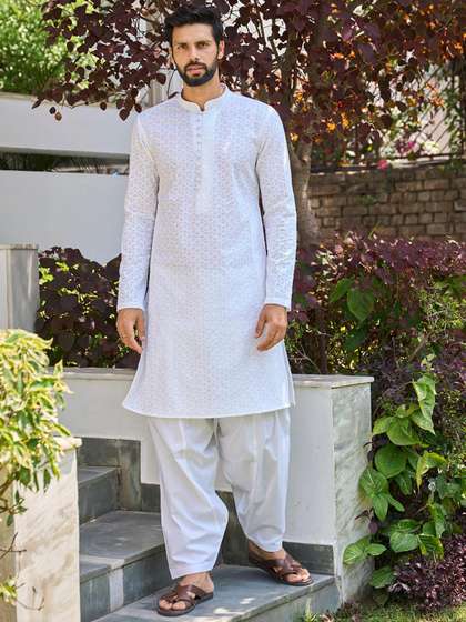 See Designs Men Embroidered Kurta with Pyjamas