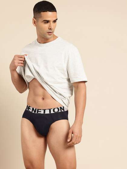 United Colors of
                        Benetton Men Seamless Brand Logo Printed Briefs