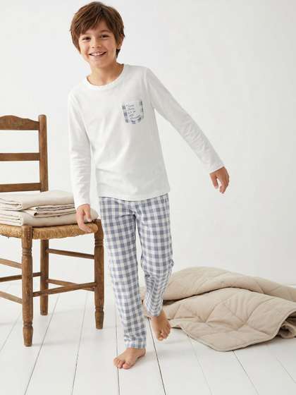 Trendyol Boys Checked
                      Maxi Nightdress