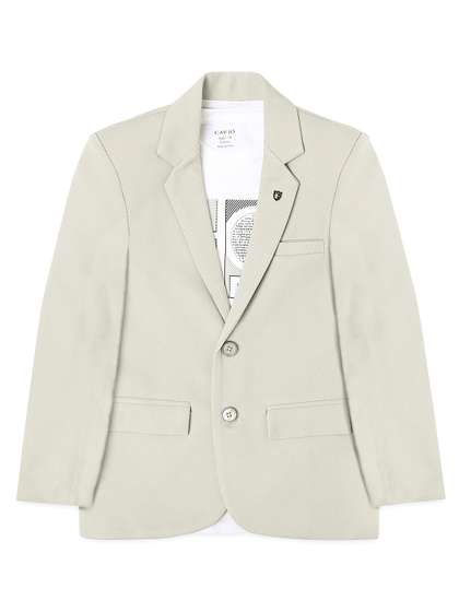 CAVIO Boys Pure Cotton
                    Notched Lapel Collar Single Breasted Blazer With
                    T-Shirt