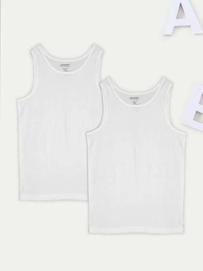 Pantaloons Junior Boys
                    Pack of 2 Cotton Undershirt