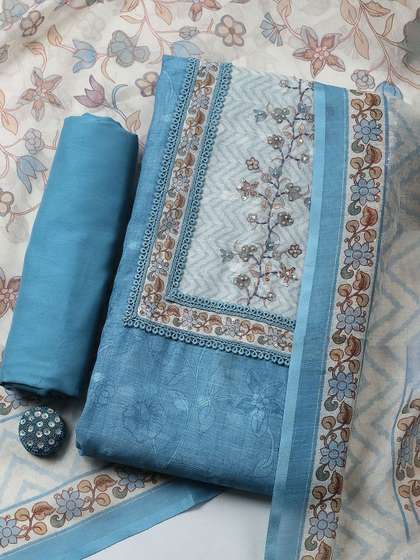 Meena Bazaar
                      Embroidered Pure Cotton Unstitched Dress Material