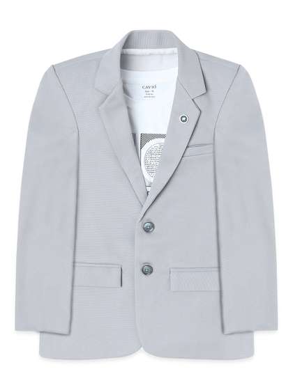 CAVIO Boys Pure Cotton
                    Comfort Fit Single-Breasted Blazers & T-Shirt