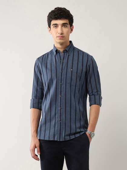 Arrow Sport
                        Manhattan Slim Fit Striped Pure Cotton Casual
                        Shirt