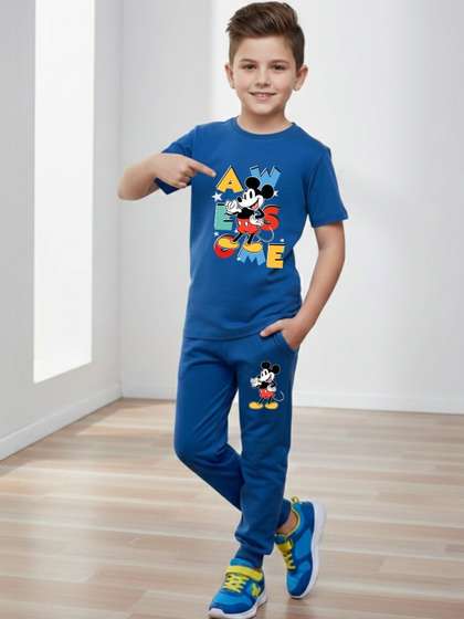 YK Disney Boys Printed
                    T-shirt