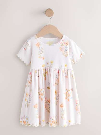 NEXT Girls Floral Print
                    Fit & Flare Dress