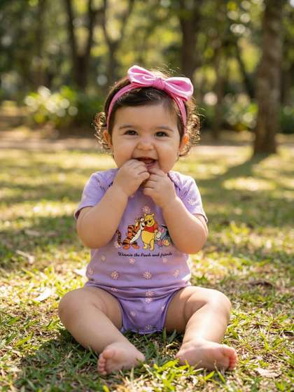 Nauti Nati Girls Disney
                    Winnie The Pooh Printed Cotton Romper