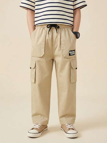 Nauti Nati Boys Regular
                    Fit Graphic Print Cargos