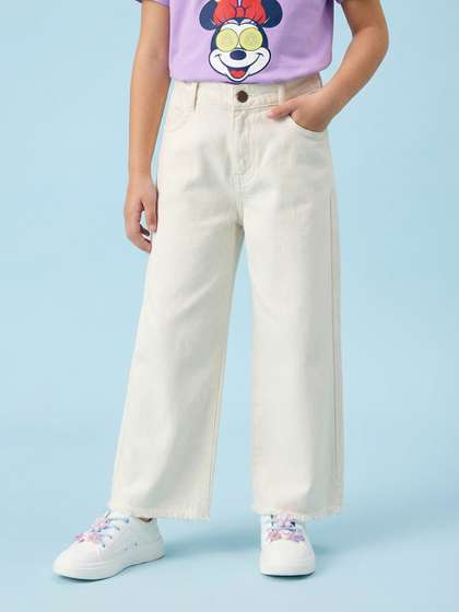 Nauti Nati Girls Regular
                    Fit Mid-Rise Light Fade Stretchable Jeans