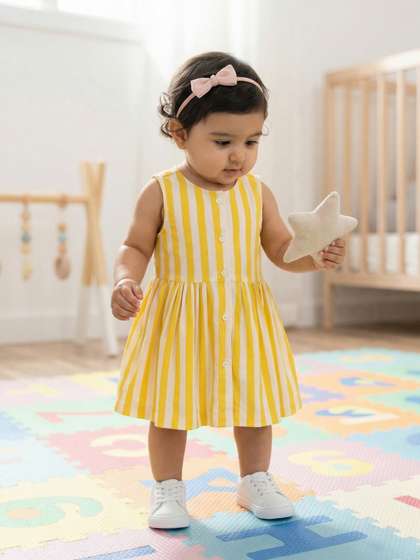 Nauti Nati Striped
                    A-Line Dress