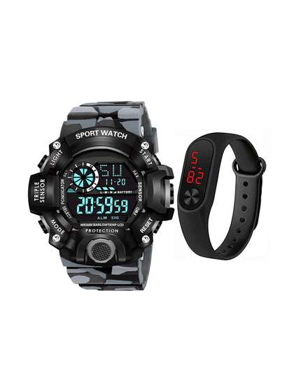 Brostin Boys Dial &
                    Straps Digital Multi Function Watch B20462N2038