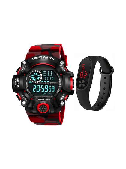 Brostin Boys Dial &
                    Straps Digital Multi Function Watch B20462N2049