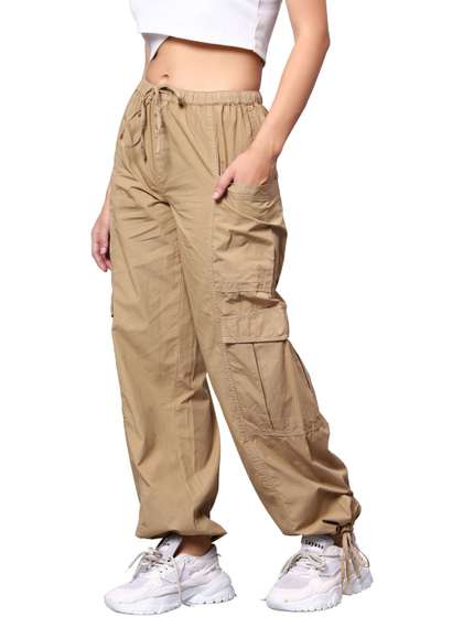 NUEVOSDAMAS Women
                          Relaxed High-Rise Cargos Trousers