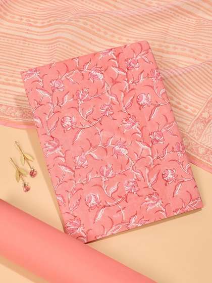 Taneira Printed Pure
                        Cotton Unstitched Dress Material
