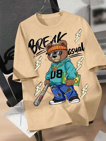 Be Perfect Kid's
                      Printed Full Sleeve Round Neck T-shirt