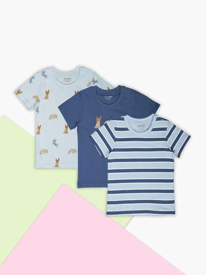 Pantaloons Baby Boys
                    Nantucket Breeze Pack of 3 Printed Pure Cotton
                    T-shirt