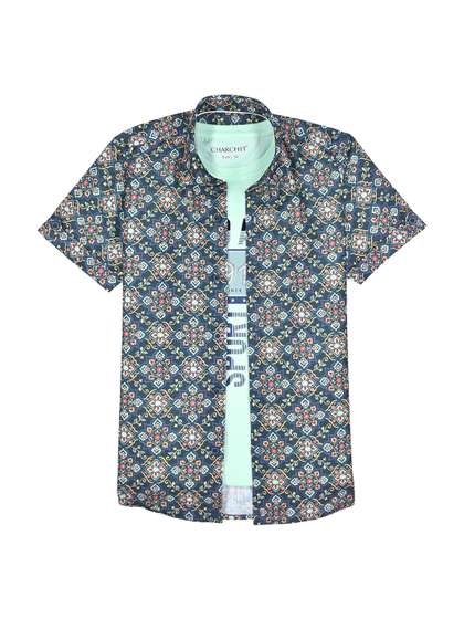 CHARCHIT Boys Comfort
                      Printed Casual Shirt