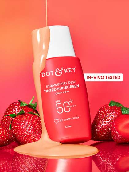 DOT & KEY Strawberry
                    Dew Tinted Sunscreen In-Vivo Tested SPF 50+ PA++++
                    50ml Warm Ivory 02