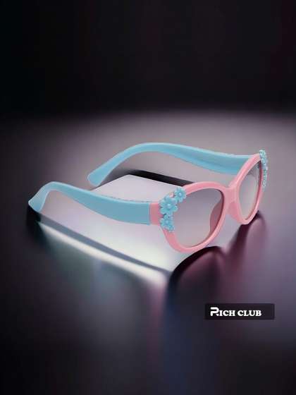 RICH CLUB Girls Black
                    Lens & Pink Fashion with Sunglasses
