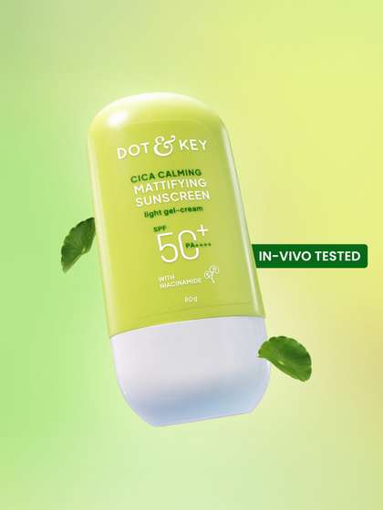 DOT & KEY Cica
                        Calming Matte Sunscreen In-Vivo Tested SPF 50+
                        PA++++ With Niacinamide -80g