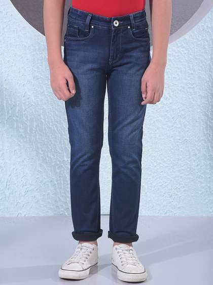 Crimsoune Club Boys Slim
                    Fit Heavy Fade Stretchable Jeans