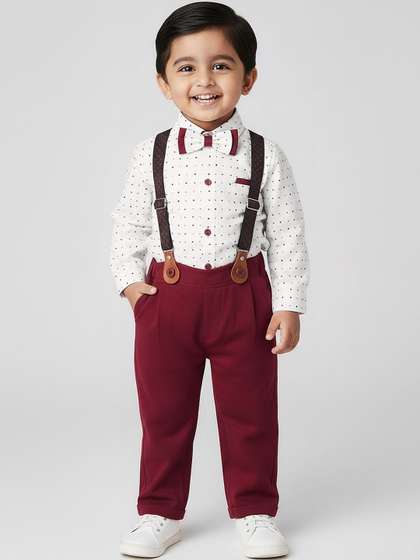Hopscotch Boys Printed
                    Shirt with Trousers