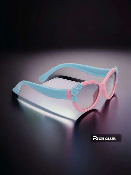 RICH CLUB Girls Black
                    Lens & Pink Fashion with Sunglasses