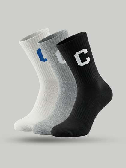 XYXX Men Pack of 3
                    Assorted Patterned Above Ankle Socks