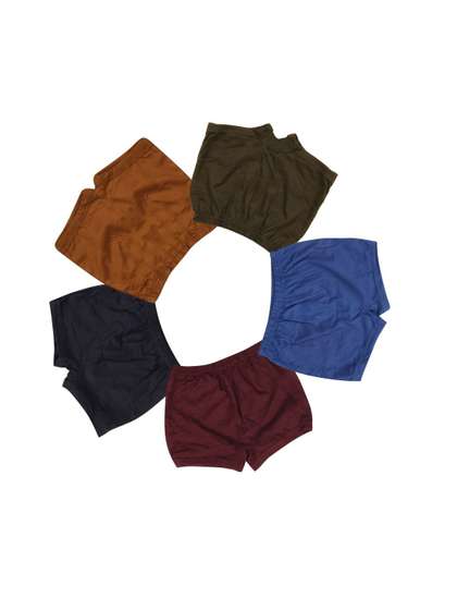 VIRUKSHAM Pack of 5
                      Assorted Cotton Boy Shorts