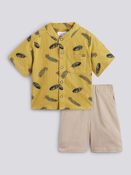 Hopscotch Boys Printed
                      Shirt with Shorts