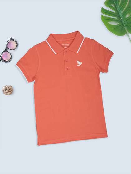 Pantaloons Junior Boys
                    Solid Polo Collar T-shirt