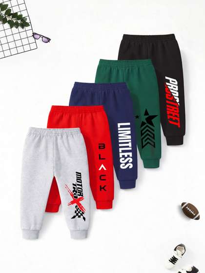 YK X Trampoline
                      Straight Fit Typography Joggers