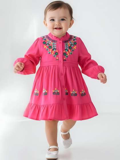 Sangria Girls Cotton
                      Dresses