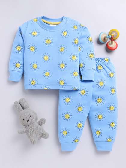 YK X Tinyo Infant Boys
                    Pure Cotton Printed T-shirt with Joggers