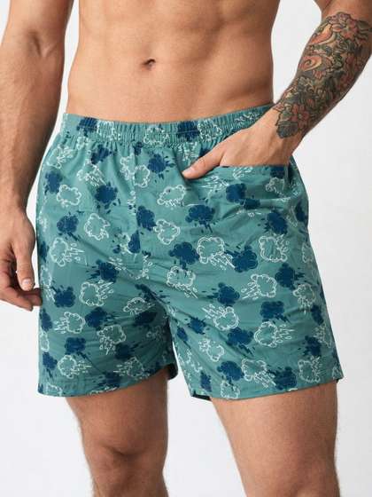 Mast & Harbour
                        Printed Pure Cotton Boxers