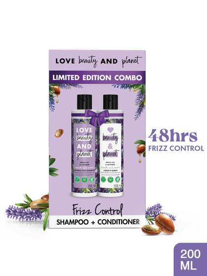 Love Beauty &
                        Planet Argan Oil & Lavender Shampoo +
                        Conditioner Gift Set - 200 ml each