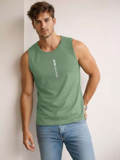 SLOWLORIS Printed
                        Assorted Cotton Gym Vest