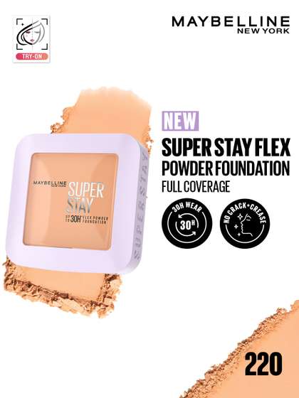 Maybelline New York
                        Super Stay Flex 30H Wear Powder Foundation
                        Compact for Oily Skin - 220