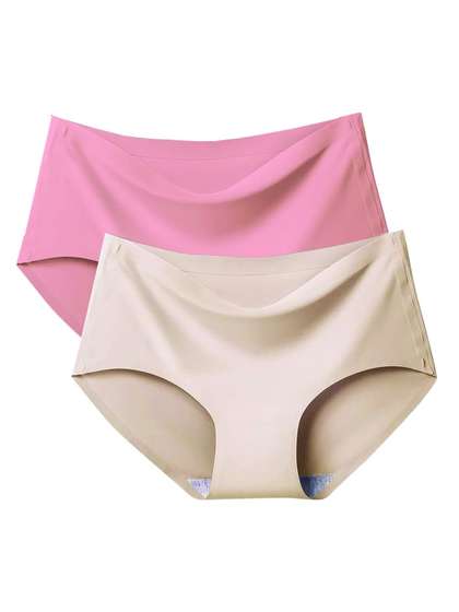 RS LOVE Women Pack
                        of 2 Seamless Assorted Basic Briefs