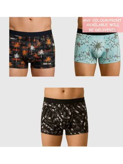 CAVENDERS Boys Pack of 3
                    Printed Assorted Boxer-Style Briefs
